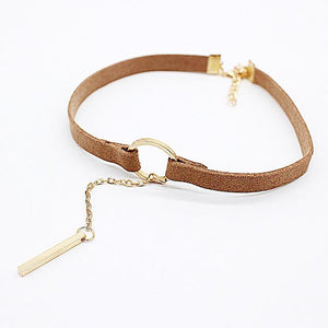 Neckly Leather Choker Necklace