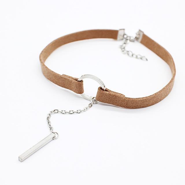 Neckly Leather Choker Necklace