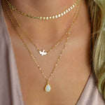 New Peace Dove Soar Flying 3 Layers Necklace Female