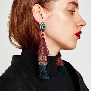 Long Tassel Earrings Bohemian