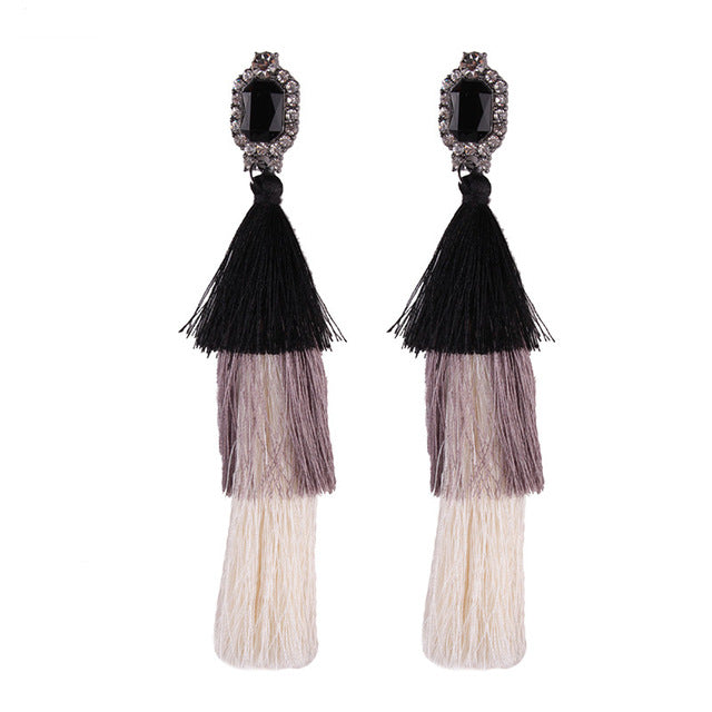 Long Tassel Earrings Bohemian